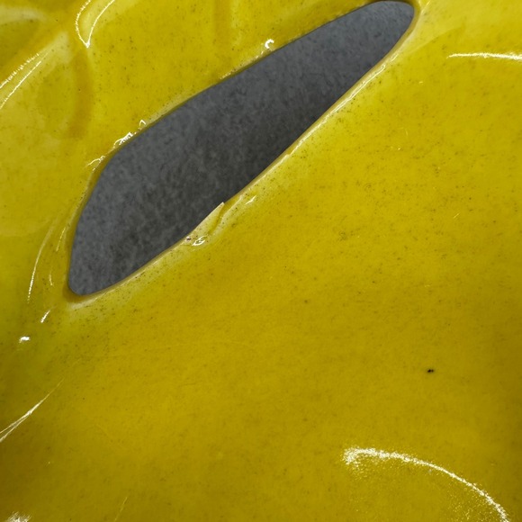 Vintage Mid Century Modern Ceramic Bowl Yellow Candy Nut Dish Set of 5 - Picture 10 of 16